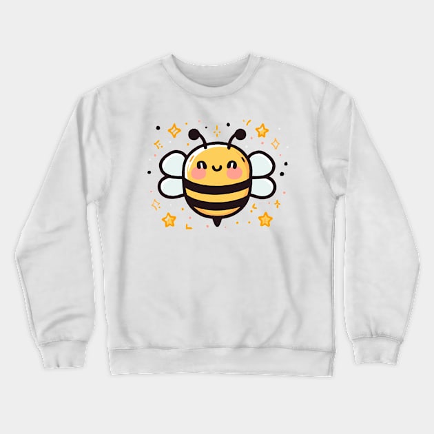 Cute kawaii bee Crewneck Sweatshirt by Evgmerk